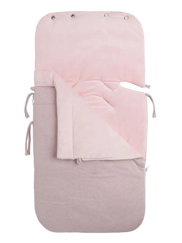 BABY´S ONLY Baby’s Only - lämpöpussi turvakaukaloon/ vaunuihin, SPARKLE rosa