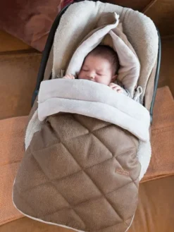BABY´S ONLY Baby’s Only - lämpöpussi turvakaukaloon/ vaunuihin, ROCK taupe