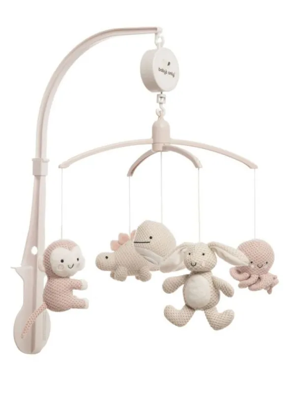 BABY´S ONLY - mobile pinnasänkyyn Animals, old pink/warm linen