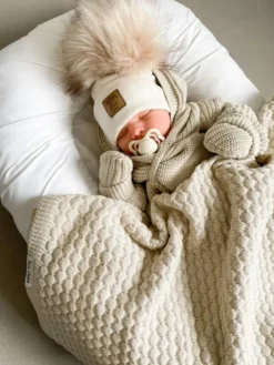Baby's Only - vauvan neulehuivi - Warm Linen