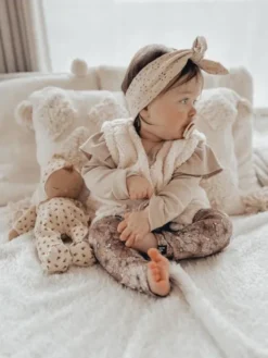 Babystyling vauvan röyhelöbody Sand