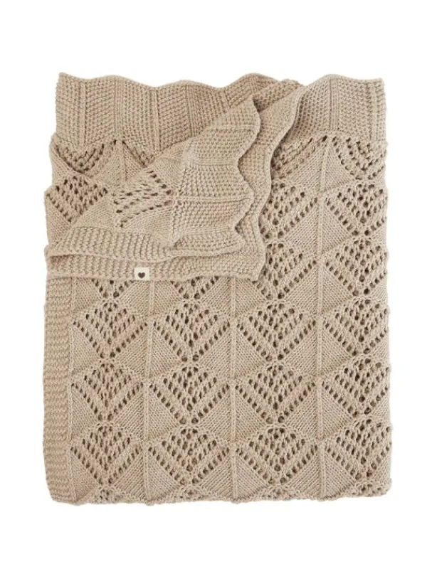 BIBS tutit BIBS - Wavy vauvan torkkupeitto, tumma beige