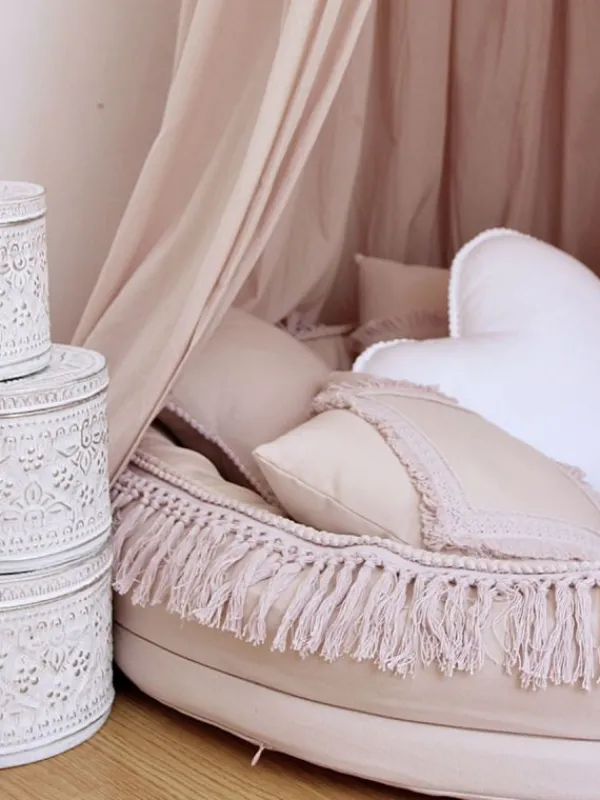 COTTON & SWEETS Boho Juniorpesä 110, Powder pink