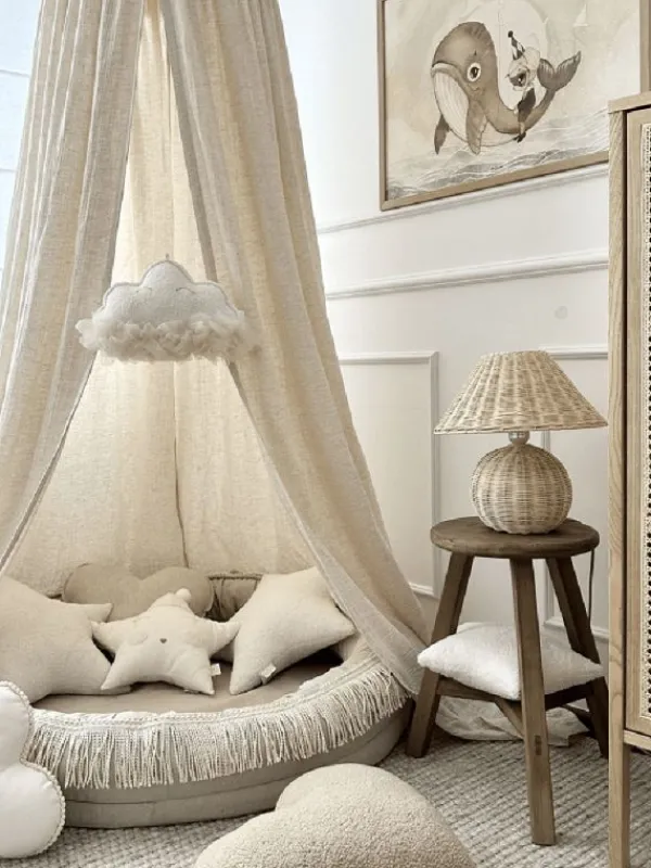 COTTON & SWEETS Boho Twist Canopy sänkykatos 50, Natural