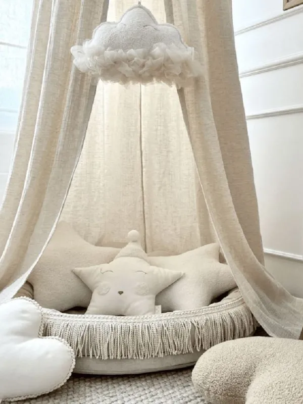 COTTON & SWEETS Boho Twist Canopy sänkykatos 50, Natural