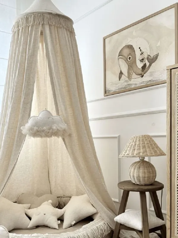 COTTON & SWEETS Boho Twist Canopy sänkykatos 50, Natural