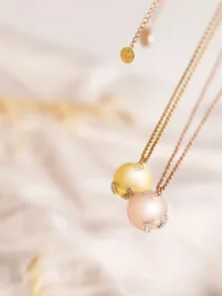 PROUD MAMA Bolakoru äidille ketjulla, jalanjälki bling ruusukultainen |