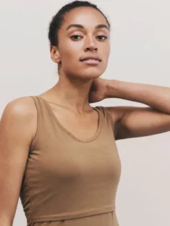 Boob Deign - ietytoppi Caic Tank Top, Brown ugar