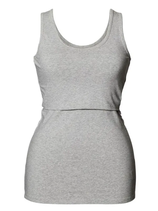Boob Deign - ietytoppi Caic Tank Top Grey eange