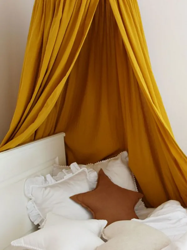 COTTON & SWEETS Canopy Soft sänkykatos 50, mustard