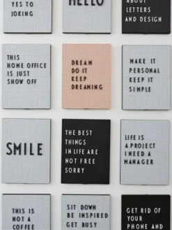 DESIGN LETTERS - Letter Board A4, musta