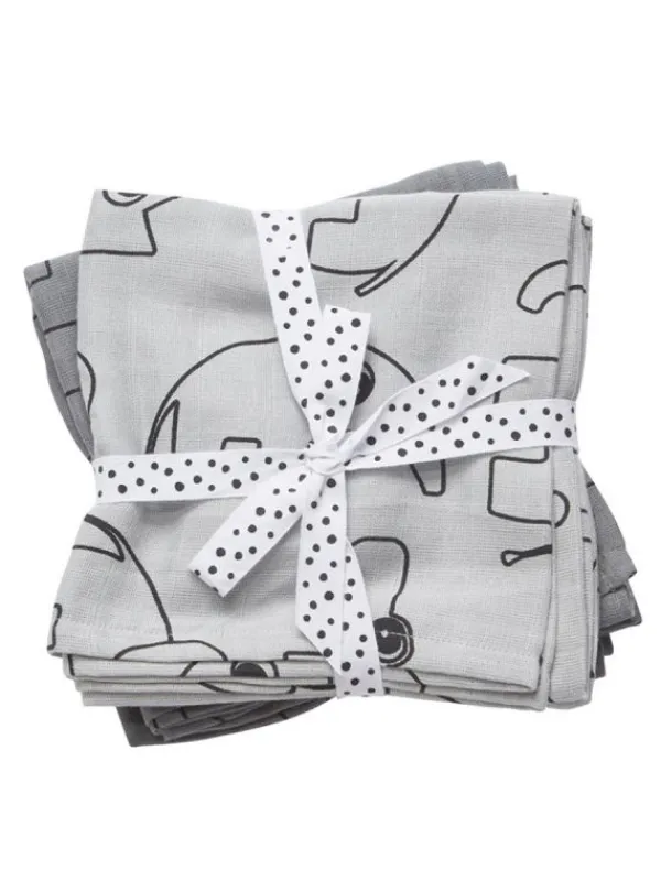 Done by deer - harsoliina 2-pack 70x70 - Contour grey