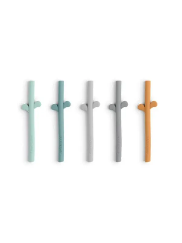 Done by deer - silikoniset pillit 5-PACK - Blue Mix