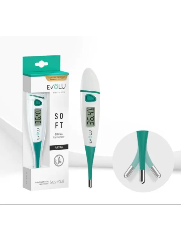 Evolu - digitaalinen kuumemittari joustavalla päällä