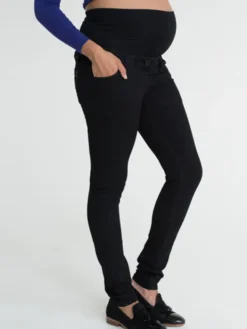 Funmum- Skinny jeans äitiysfarkut - musta