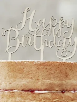 GINGER RAY Happy Birthday! puinen kakunkoriste