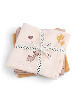 Done by deer Harsoliina vauvalla 3-pack 70x70 - Lalee Powder -
