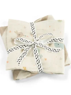 Done by deer Harsoliina vauvalle 2-pack 70x70 - Celebration Sand –