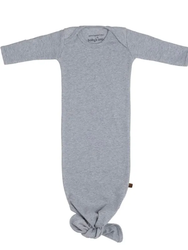BABY´S ONLY Knotted gown yöpuku vastasyntyneelle, harmaa