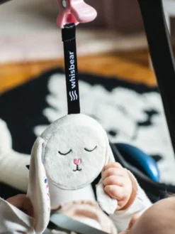 WHISBEAR Kohina pupu kiinnittimellä, vaalea |