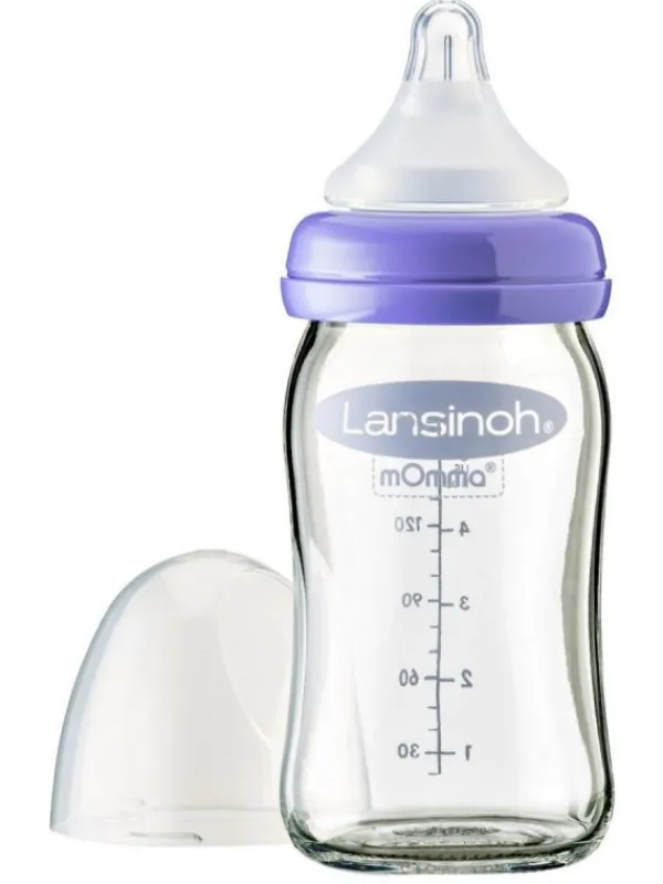 LANSINOH - lasinen tuttipullo 160ml, 0kk+