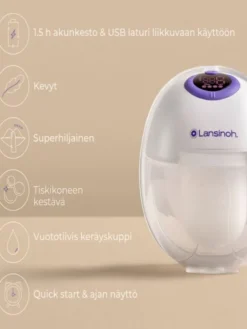 LANSINOH puettava rintapumppu Single