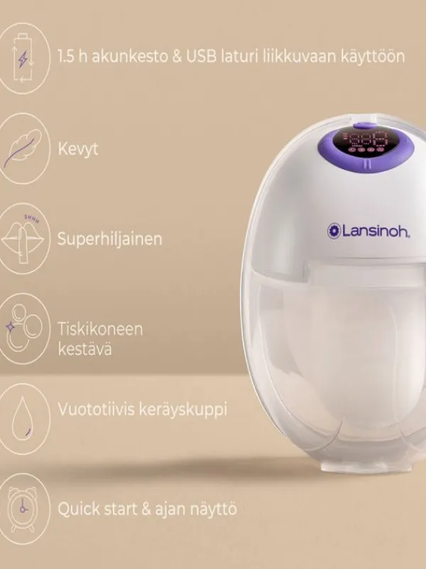 LANSINOH puettava rintapumppu Double