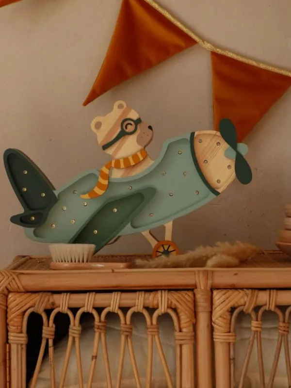 Little Lights Yövalo, Vintage Plane, 4 Eri väriä