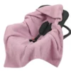 Lämmin boucle turvakaukalon viltti – antique pink