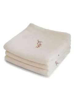 MUSHIE Luomupuuvillainen harso 3-Pack, flowers |