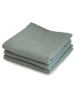MUSHIE Luomupuuvillainen harso 3-Pack, sage |