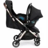 MAXI-COSI Eva 3 Matkarattaat - Essential Black/Champagne
