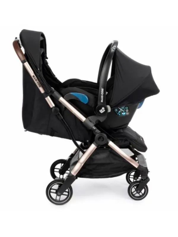 MAXI-COSI Eva 3 Matkarattaat - Essential Black/Champagne