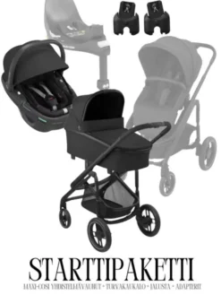 Maxi-Cosi Plaza+ starttipaketti kääntyvällä turvakaukalolla ja jalustalla