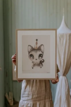 MRS MIGHETTO - Dear Meow juliste 30x40