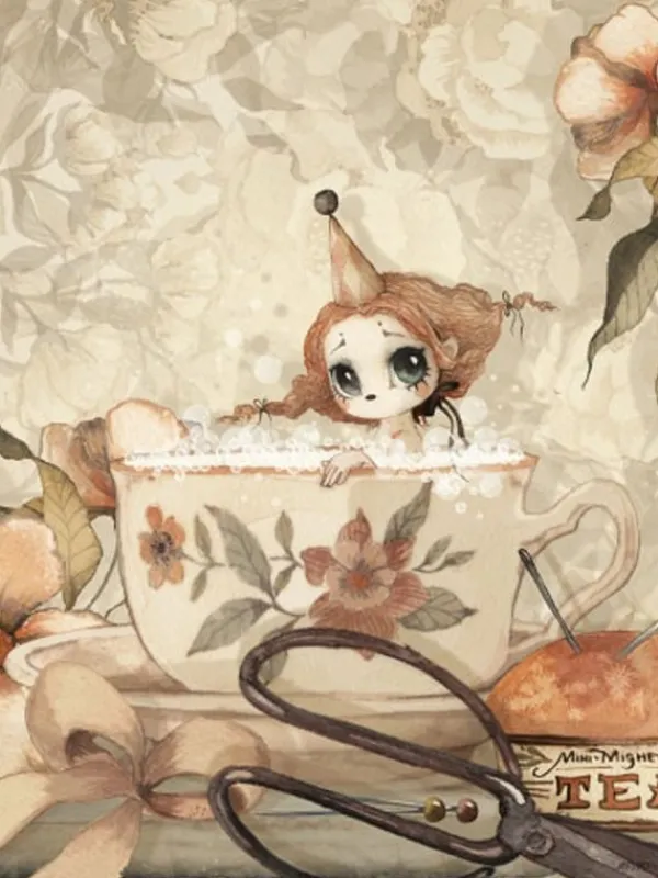 MRS MIGHETTO - The Tea Bath juliste 40x50