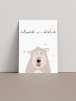 Onnittelukortti nalle - suloiset onnittelut