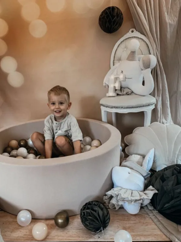 Pehmeä pallomeri + pallot (valitse värit), beige