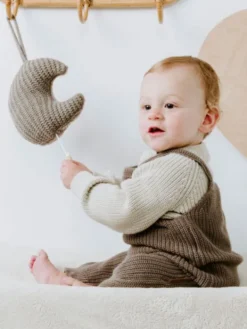 BABY´S ONLY Pehmeä soittorasia kuu, Hope dusty grey