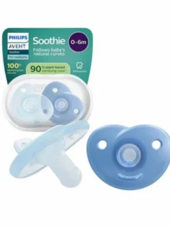 PHILIPS AVENT - tutti Curved Soothie 0–6kk, Blue