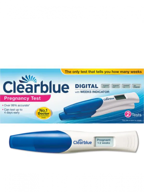 Raskaustesti Clearblue Digital viikkonäytöllä 2kpl