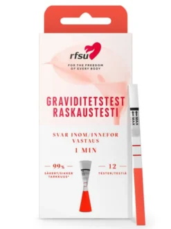 RFSU Helppo & Nopea -raskaustestiliuska 12 kpl