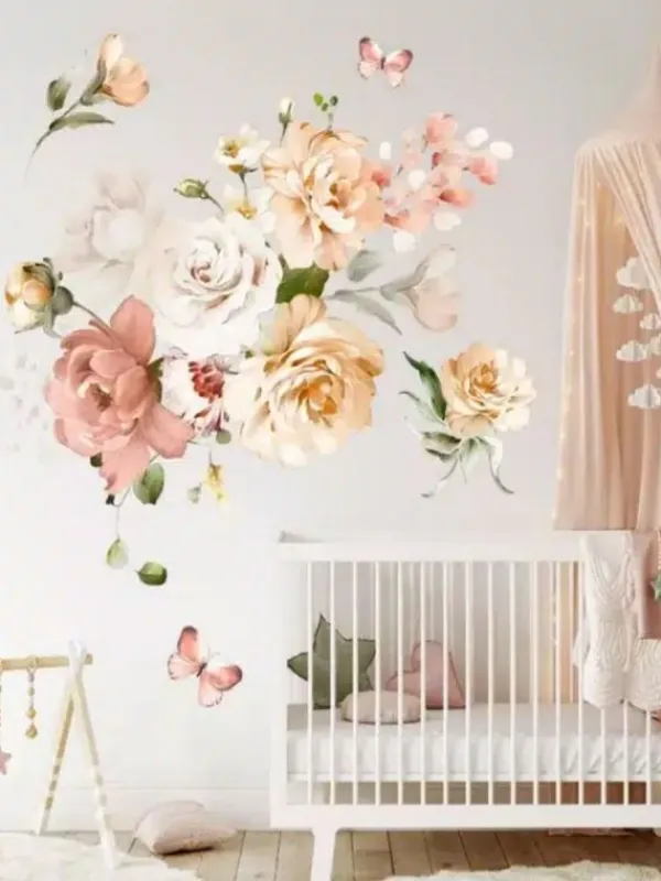 Seinätarra 150cm, Tea Roses