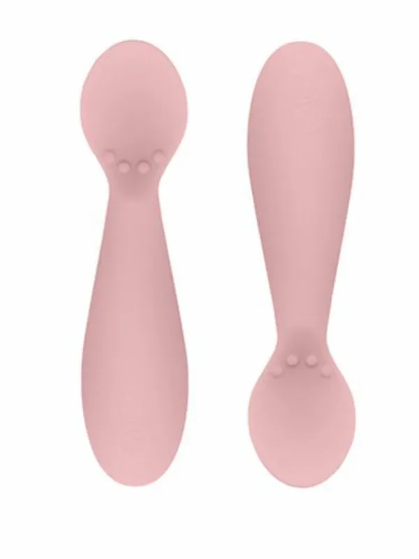 EZPZ Silikoniset Tiny Spoon ensilusikat Twin-Pack, blush |