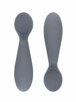 EZPZ Silikoniset Tiny Spoon ensilusikat Twin-Pack, grey |