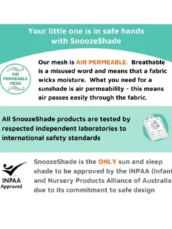 SnoozeShade Original Deluxe – vaunujen pimennyssuoja