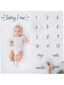 GINGER RAY Vauvan Milestone Blanket vauvakuvausviltti