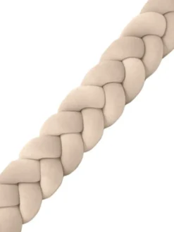 Velvet Palmikko reunasuoja pinnasänkyyn ja juniorisänkyyn - Beige
