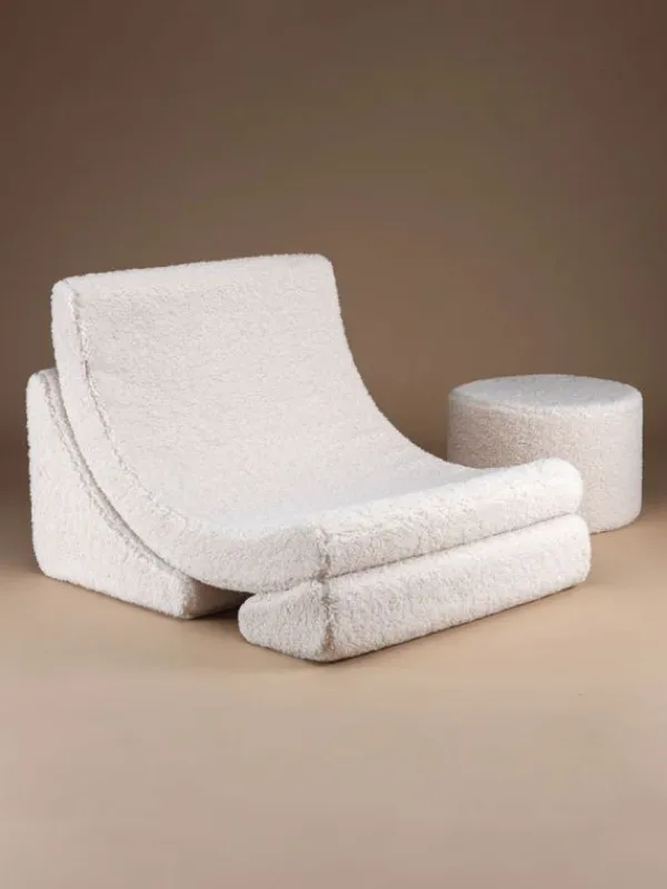 WIGIWAMA - Lasten kuutuoli Cream White