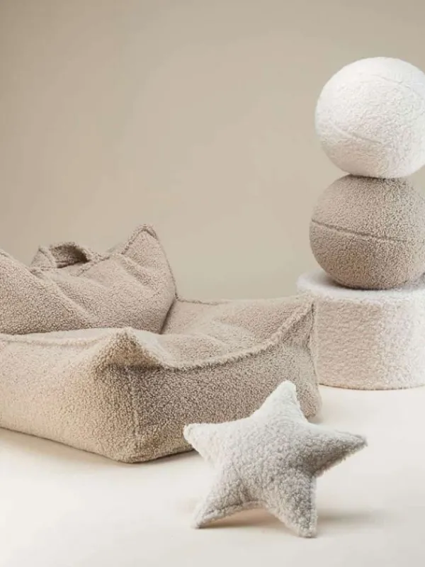 WIGIWAMA - Tähtityyny Teddy Cream White